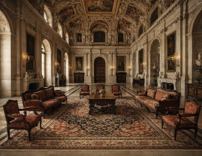 Royal palace wool rugs